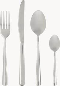Mat geborstelde bestekset Element, 6 personen, 24-delig