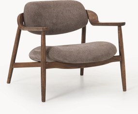 Loungefauteuil Rae van eikenhout