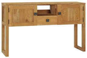 vidaXL Wandtafel 120x32x75 cm massief teakhout