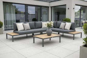 Loungeset 6 personen Aluminium Grijs Lifestyle Garden Furniture Palm Beach