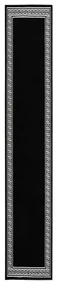 vidaXL Tapijtloper 60x500 cm BCF zwart met motief