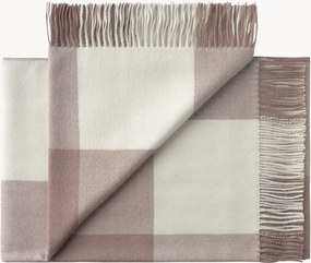 Plaid Santa Fe van baby-alpaca met franjes