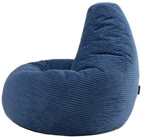 Cloudy Cord Zitzak Stoel - Denim Blauw