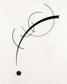 Kunstreproductie Free Curve to the Point: Accompanying Sound of Geometric Curves (1925), Wassily Kandinsky