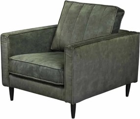 Fauteuil - Linje - velours Adore groen 156