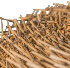 Landelijke hanglamp bruin rotan - Hatch 45