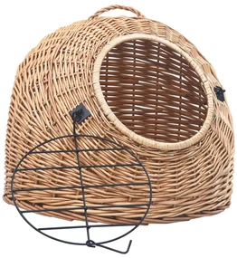 vidaXL Kattendrager 60x45x45 cm natuurlijk wilgenhout