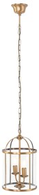 Vintage hanglamp brons met helder glas 2-lichts - Pimpernel Klassiek / Antiek E14 rond Binnenverlichting Lamp