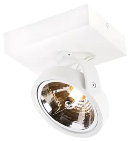 QAZQA Design Spot / Opbouwspot / Plafondspot wit verstelbaar 1-lichts incl. 1 x G9 - Go Design, Industriele / Industrie / Industrial, Modern G9 rond Binnenverlichting Lamp