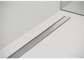 Easy Drain Compact 30 zero douchegoot enkele plaat met zijuitloop 6x50cm RVS edcomz500-30