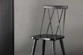 Jörn Eetkamerstoel Lena  - Zwart - Rubberhout - Jörn