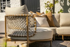 De Martinique hoek loungebank amber XL met knuffelhoek