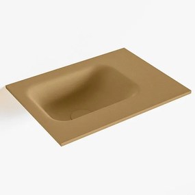 Mondiaz LEX Fontein - 40x30x0.9cm - wasbak Links - zonder kraangaten - voor toiletmeubel - Solid surface - Oro F51102Oro