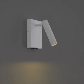 Moderne wandlamp wit verstelbaar met USB-C - Croft