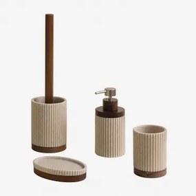 Wassila Badkamerset Van Polyresin Naakt Beige - Sklum