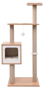 vidaXL Kattenkrabpaal met sisal krabmat 123 cm
