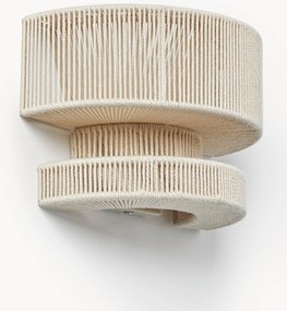 Grote wandlamp Lace van linnen draad