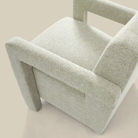 Japandi Fauteuil Beige Stof