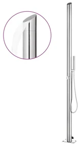 vidaXL Buitendouche 220 cm roestvrij staal