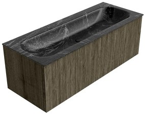 Mondiaz Kurve-dlux 120cm badmeubel shadow met 1 lade en wastafel big large midden zonder kraangat lava