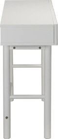 Sidetable Met Grote Ribbels Wit - 120 X 35cm.