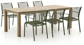 Apple Bee Hawaii/ROUGH-S 220cm dining tuinset 7-delig stapelbaar