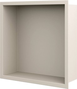 Looox Basic BoX inbouwnis 30x30x7cm sand beige matt