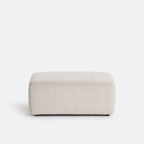 Poef voor modulaire bank, jacquard chenille, AMAD