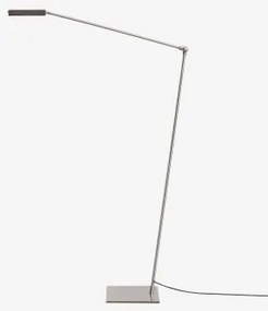 Valtyn Led Vloerlamp Van Metaal Grijs – Chroom - Sklum