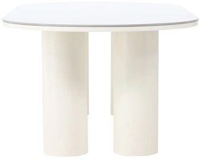 Jörn Eettafel - Erik - 110x220 cm -  Sintered Stone / FSC 100% - Wit/Cream - Jörn