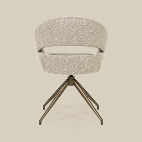 Eetstoel Brons Frame Taupe