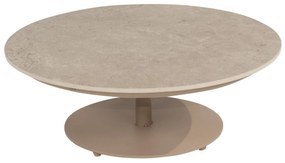 Boaz lounge tuintafel 80xH30 cm ceramic middenpoot latte 4 Seasons Outdoor