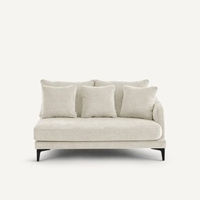 Halve bank, 2zit van polyestermix, MODERNISTE