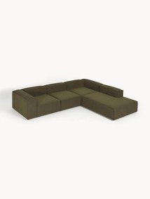 Bouclé modulaire hoekbank Lennon (4-zits)