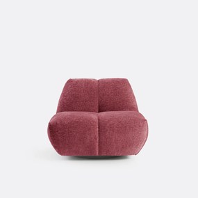 Draaibare fauteuil, dik fluweel, Nuria