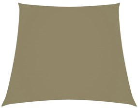 vidaXL Zonnezeil trapezium 2/4x3 m oxford stof beige