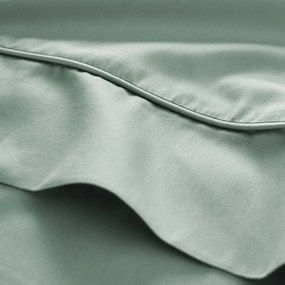 Effen bolstersloop in katoensatijn, Opale