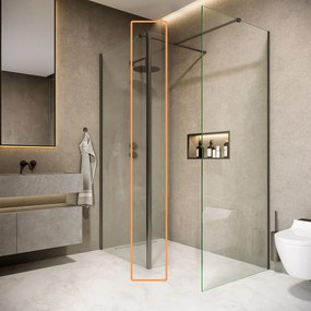 Saniclear Redro hoekprofiel verouderd ijzer - gunmetal 8mm