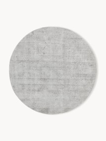 Rond handgeweven viscose vloerkleed Jane