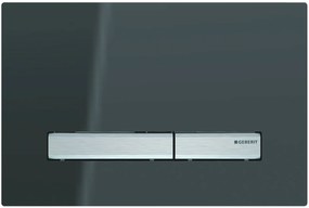 Geberit Sigma 50 bedieningspaneel spiegelend rookglas/chroom voor Sigma reservoirs 8cm (UP720) en 12cm (UP320)