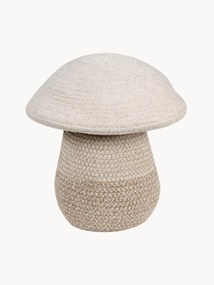 Handgemaakte opbergmand Mushroom met deksel, H 27 cm