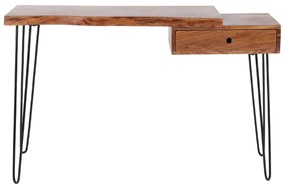 Boomstam Sidetable Met Lade - 120 X 37cm.