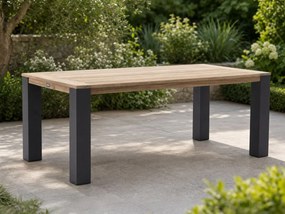 + 10% kassakorting | Tuin eettafel ROUGH | Rechthoekig | Tuintafel Teakhout | 200x100cm | 6 personen | Kees Smit Tuinmeubelen
