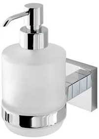 Eastbrook Rimini messing glazen zeepdispenser chroom