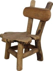 Kinderstoel Flinstone - old wood - teak