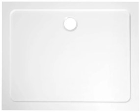 Aqualine Tecmi rechthoekige douchebak 80x70cm wit