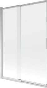 Mexen Fox badwand 2-delige schuifdeur 120 x 150 cm, transparant, chroom - 891-120-002-01-00