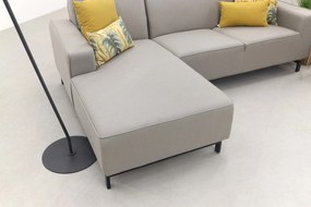 Boavista Sunbrella loungebank chaise longue - Nature Grey - 2-delig - rechts