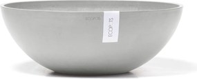 Ecopots bloempot Vienna 50- Rond - White Grey - Diameter 50,4 x H18,5 cm