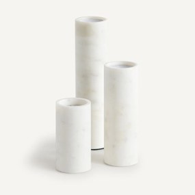 Set van 3 kandelaars in marmer, Scafi